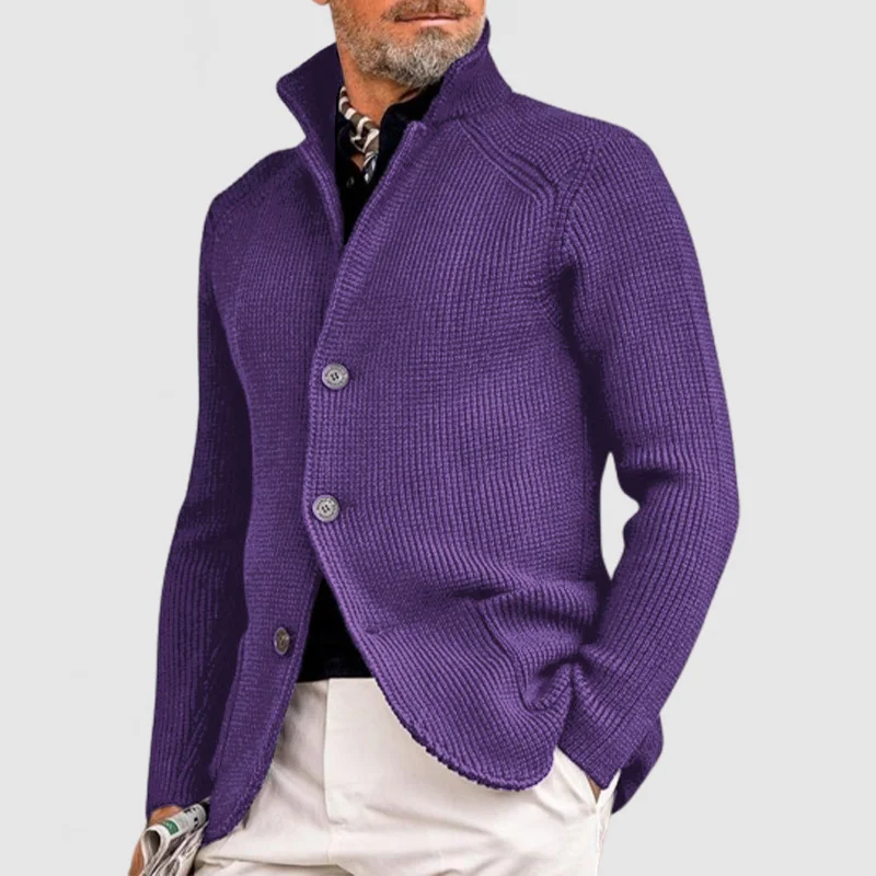 Ramon - Élégante veste en tricot avec capuche pour hommes, spéciale automne – Image 7