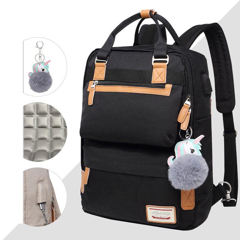 Sac à dos élégant et imperméable pour femmes avec compartiment pour ordinateur portable de 15,6 pouces – Image 4