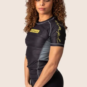 Women's Technical Rashguard - Black & Gold