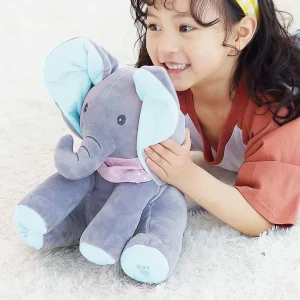 Jouets en peluche Elephant qui chantent et jouent