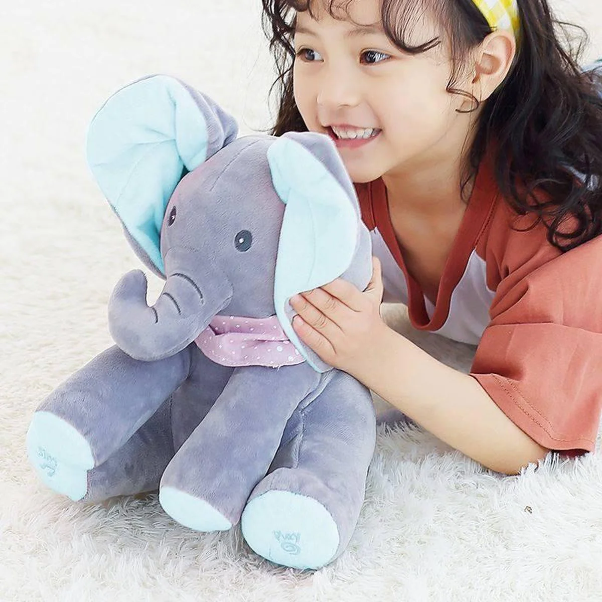 Jouets en peluche Elephant qui chantent et jouent – Image 2