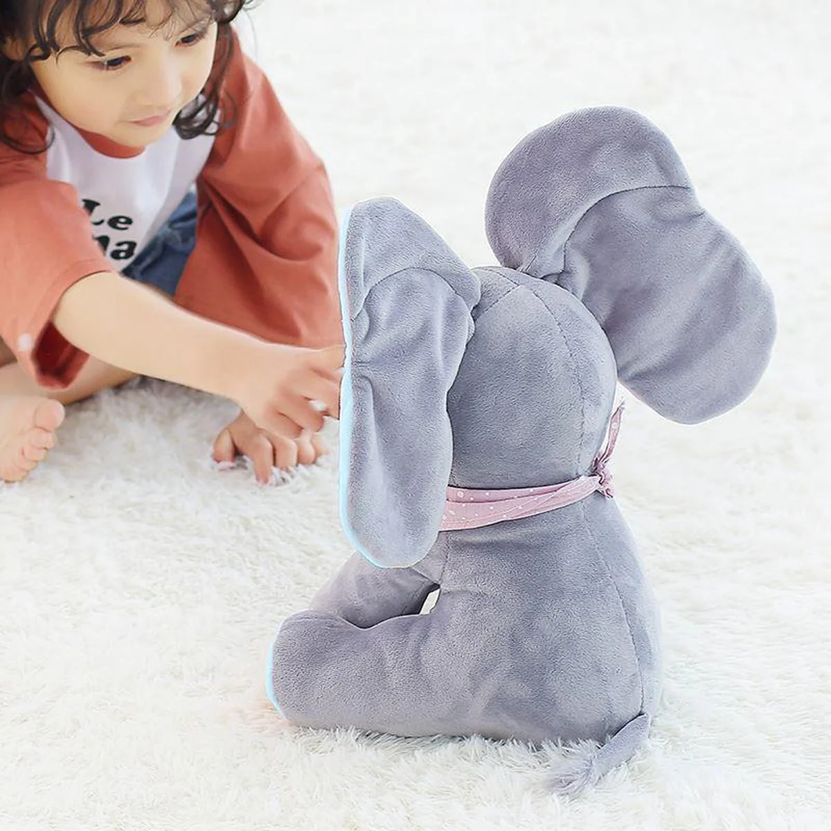Jouets en peluche Elephant qui chantent et jouent – Image 3