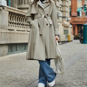 Colette Trench-coat classique avec ceinture