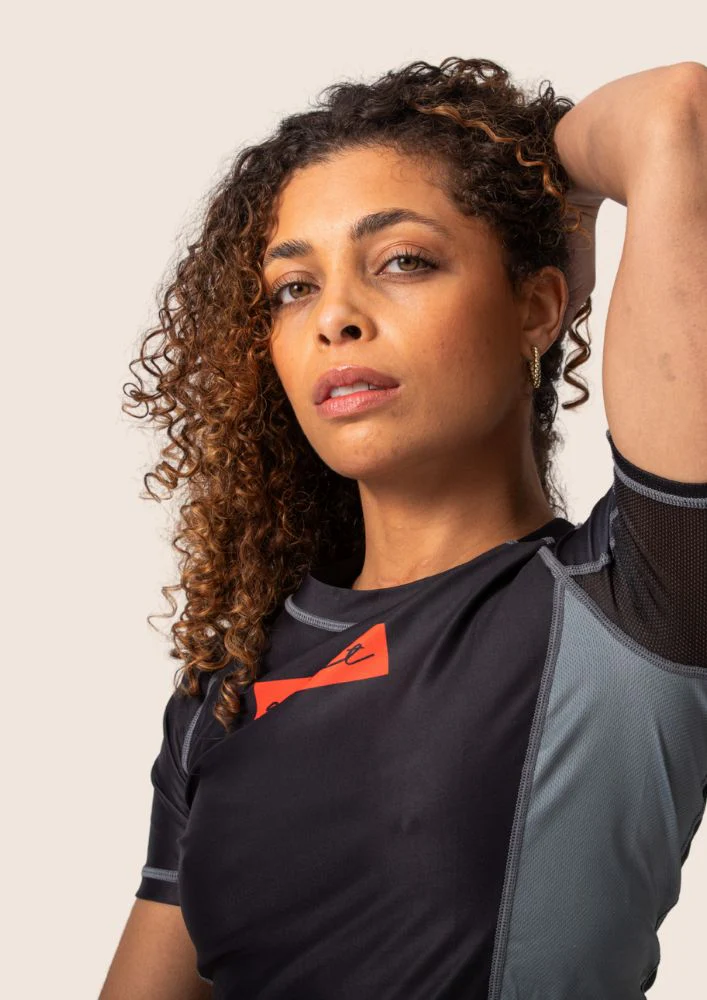 Women's Technical Rashguard - Black & Red – Image 4