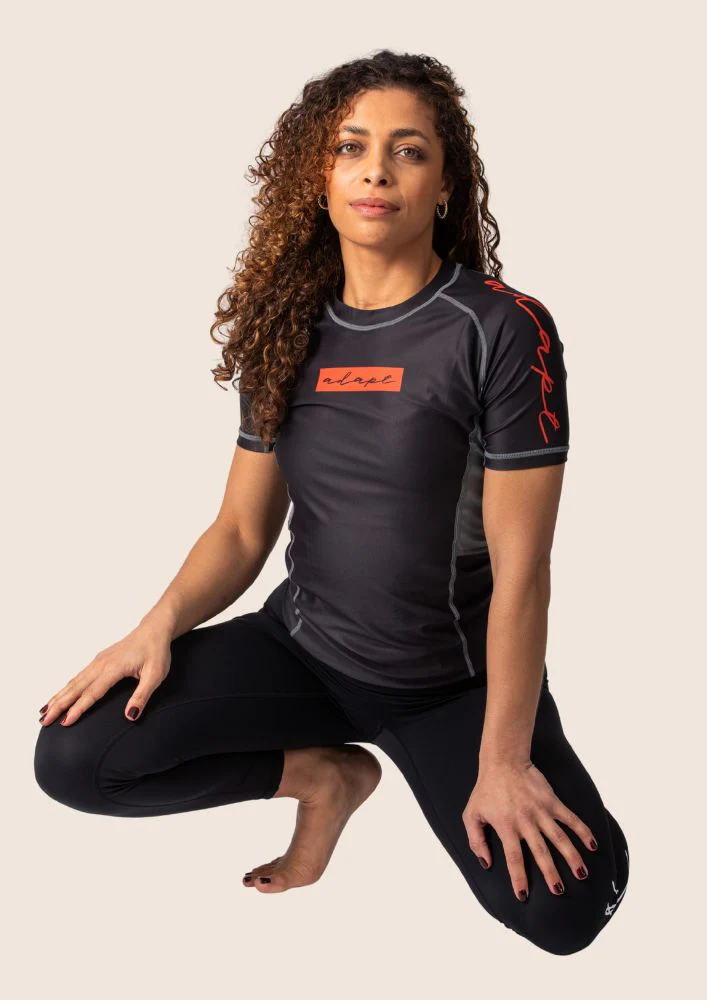 Women's Technical Rashguard - Black & Red