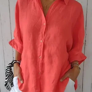 Naomi - Top décontracté en lin pour femme