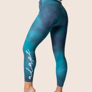 Women’s High‑Waisted Training Leggings – Mermaid Blue