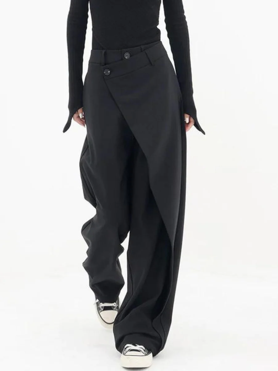 Pantalon large asymétrique pour femme – Image 2