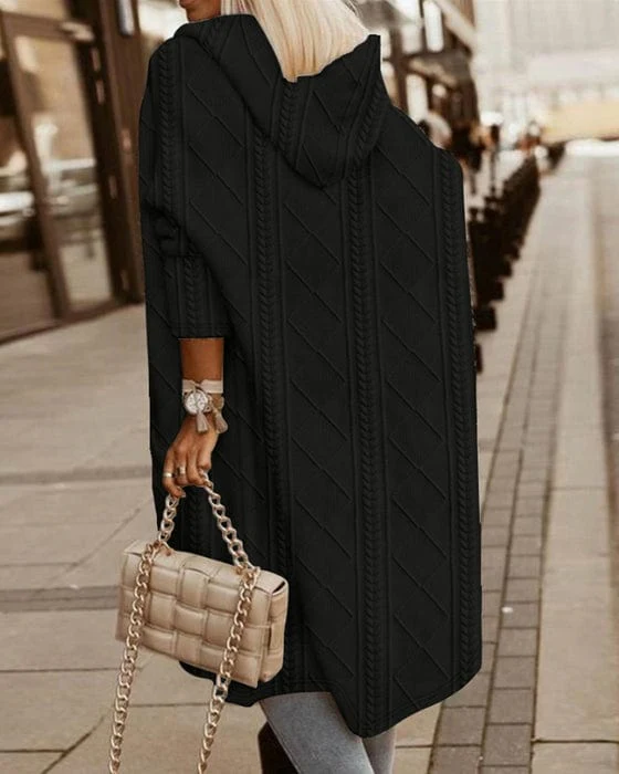 Pauline Laurent | Longue cape structurée avec capuche - Édition Automne – Image 5