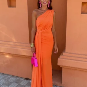 Lia™ | Robe Longue Asymétrique