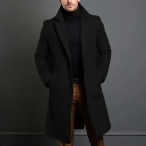 Trench-coat Longue Pour Homme