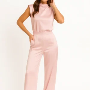 Combinaison Pantalon Femme Élégante Coupe Large – Tenue Chic et Habillée