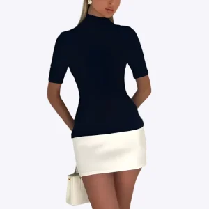 Automne - Mini robe femme ajustée Effortlessly Chic