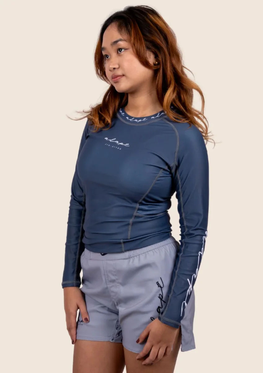 Women’s Long‑Sleeved Technical Rashguard - Blue