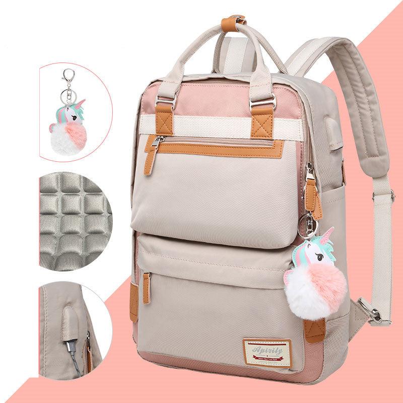Sac à dos élégant et imperméable pour femmes avec compartiment pour ordinateur portable de 15,6 pouces – Image 9