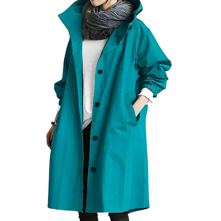 Imperméable classique à capuche pour femmes - Édition automne – Image 2