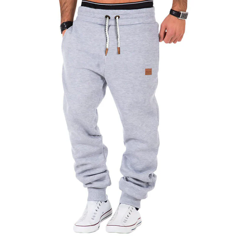 Max Comfort | Pantalon de jogging uni pour homme avec cordon de serrage et taille élastique – Image 4
