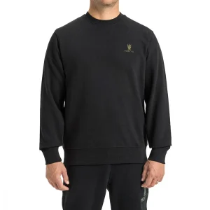Crew Neck Sweatshirt Black Army Green