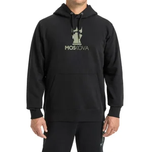 Hoodie Full - Black/Khaki Hooded Sweatshirt