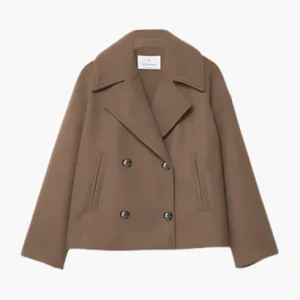 Veste Femme Courte en Coton à Double Boutonnage | Chic & Moderne