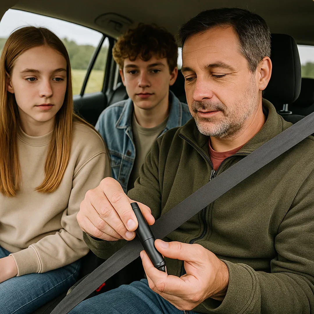 SafeKey | Outil d'urgence 2-en-1 | Brise-vitre et coupeur de sécurité – Image 8