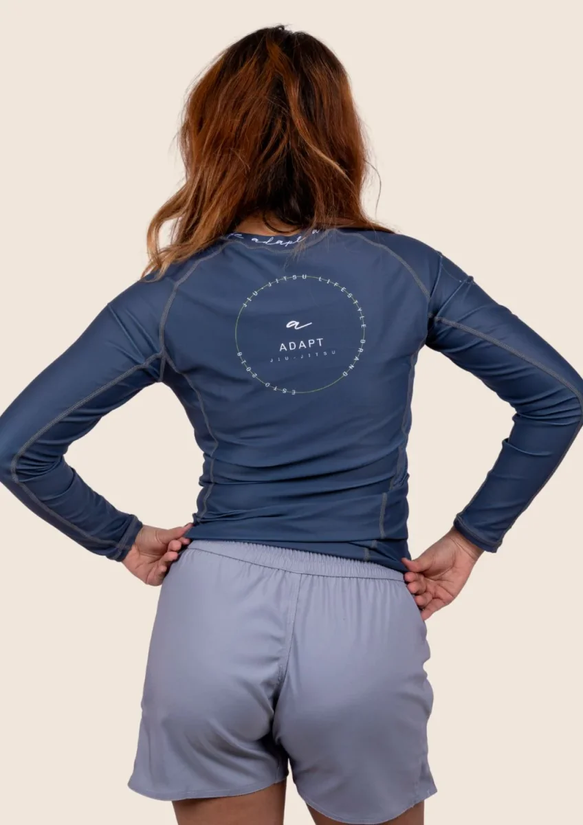Women’s Long‑Sleeved Technical Rashguard - Blue – Image 3