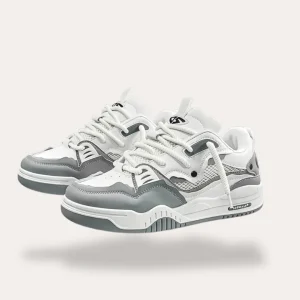 Sneakers orthopédiques avec lacets blancs pour hommes