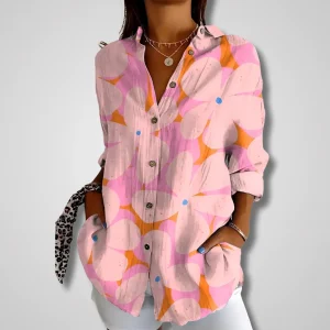Gertrud™ – Chemise florale à boutons pour un style léger et raffiné