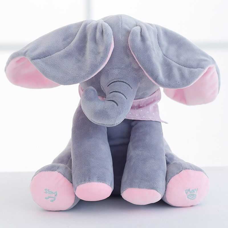 Jouets en peluche Elephant qui chantent et jouent – Image 5