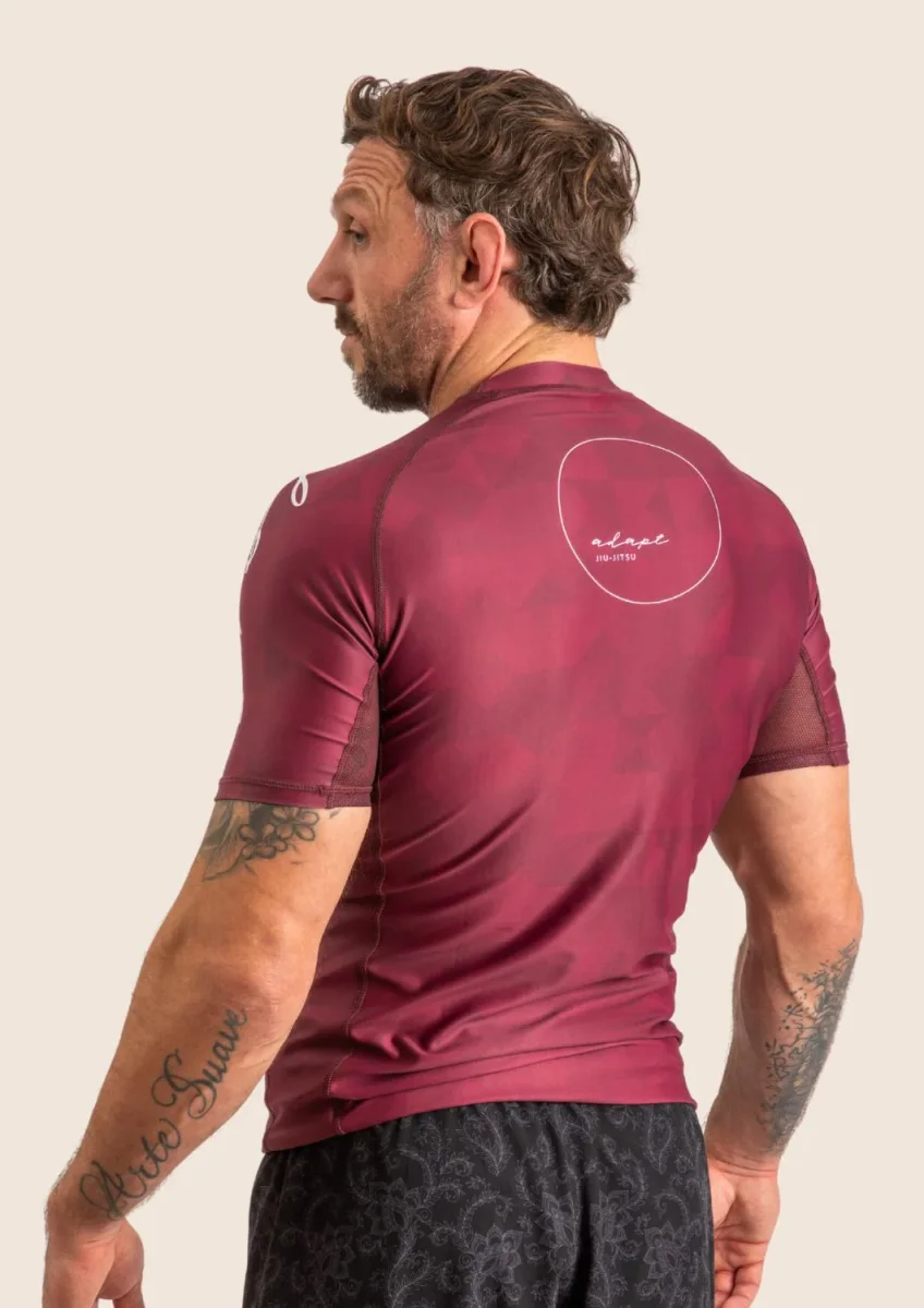 Men’s Prism Rashguard – Maroon – Image 5