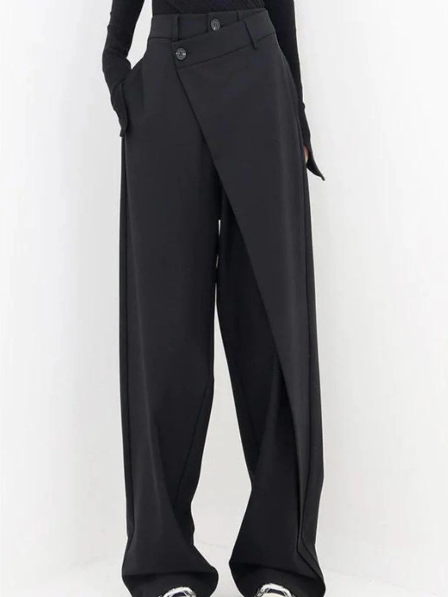 Pantalon large asymétrique pour femme – Image 3