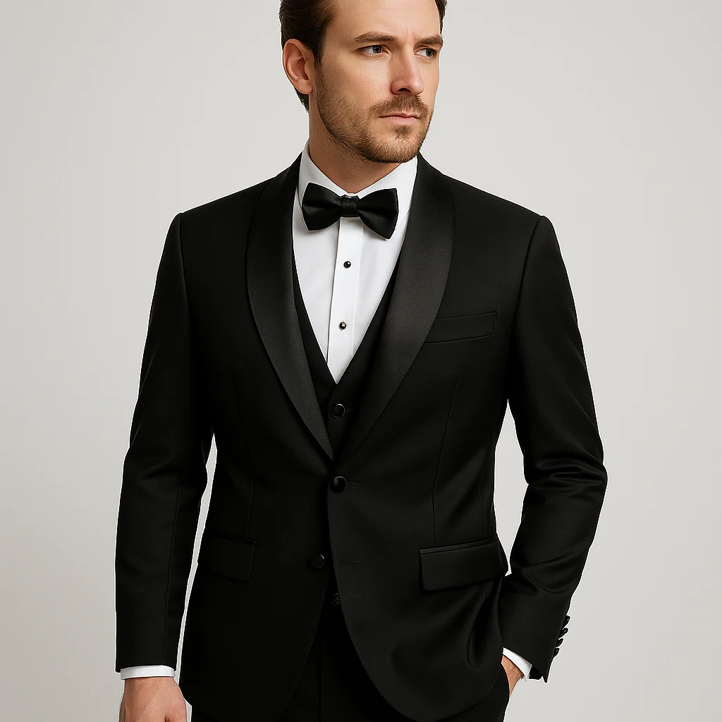 Ensemble de costume 3 pièces slim fit pour homme | Costume élégant pour les occasions formelles – Image 2