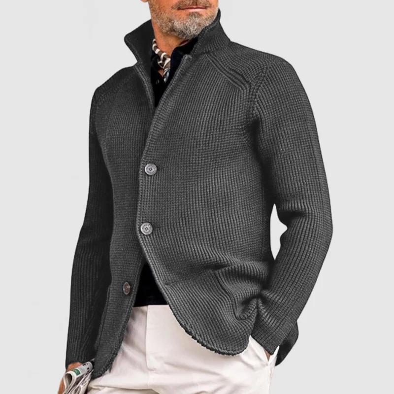 Ramon - Élégante veste en tricot avec capuche pour hommes, spéciale automne – Image 6