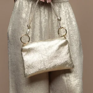 sac doré avec anses