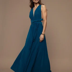 Robe Prestance bleu canard