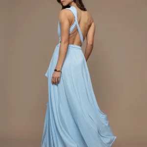 Robe Prestance bleu ciel