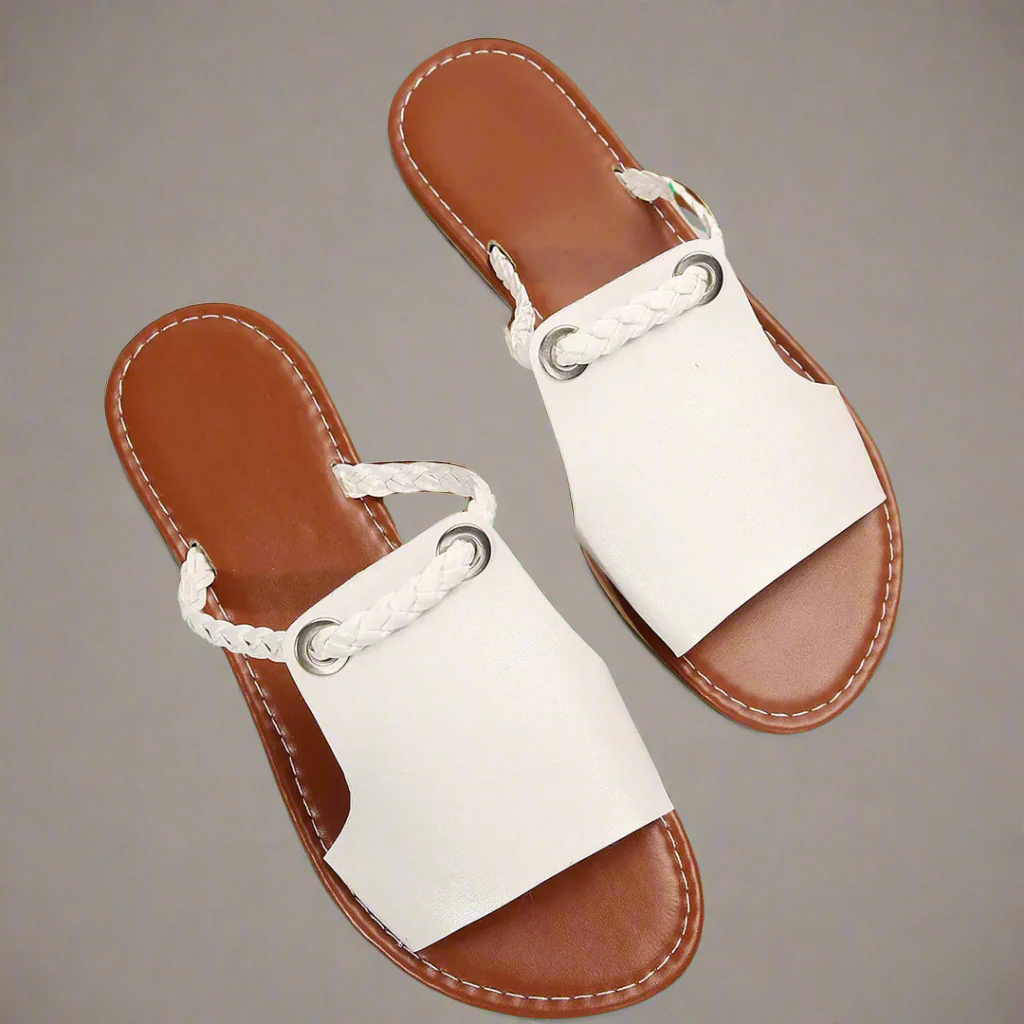 Katelina | Sandales Plates en Matériaux Premium – Image 3