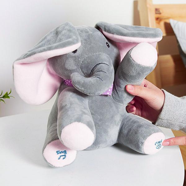 Jouets en peluche Elephant qui chantent et jouent – Image 6