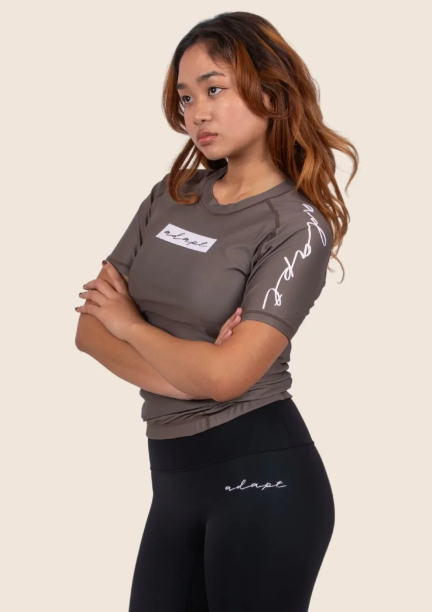 Women’s Original Rashguard – Mocha – Image 4