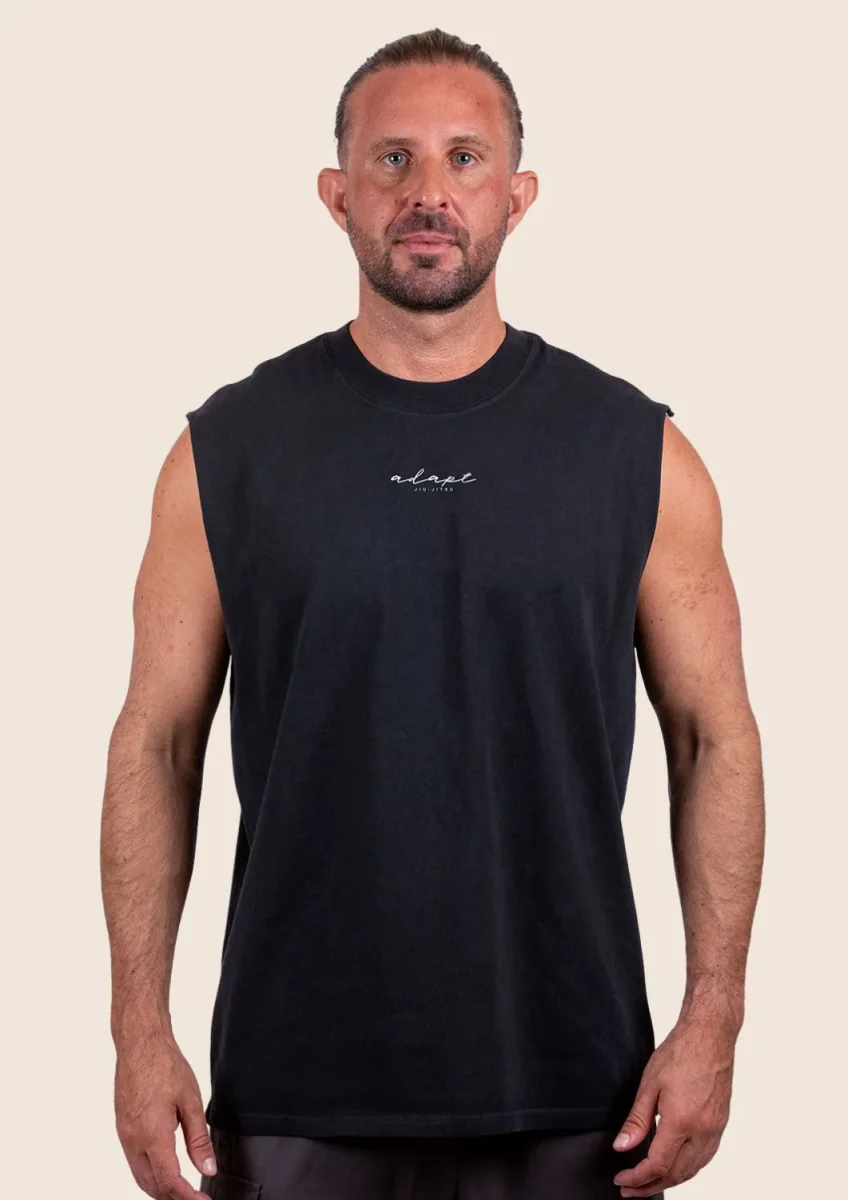NEW Heavyweight Sleeveless Tank - Faded Black