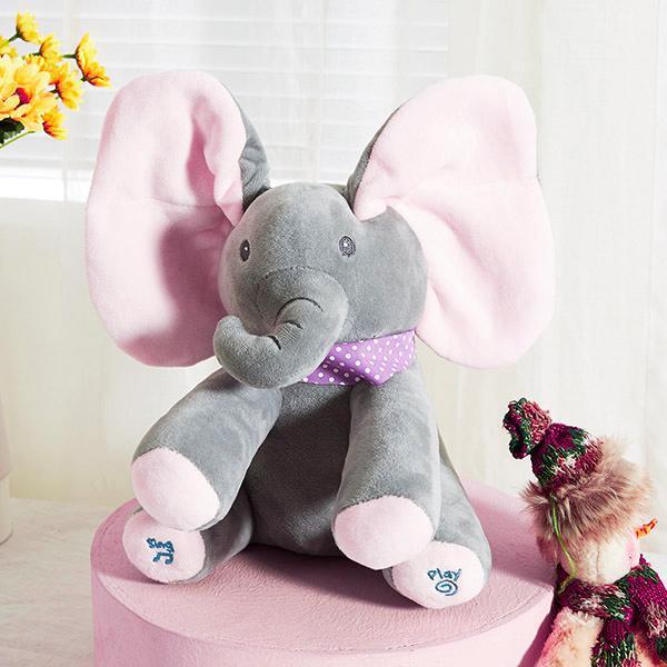 Jouets en peluche Elephant qui chantent et jouent – Image 7