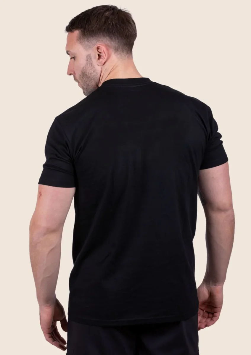 NEW Minimal Script T-shirt - Black – Image 3