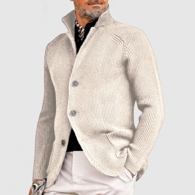 Ramon - Élégante veste en tricot avec capuche pour hommes, spéciale automne – Image 4