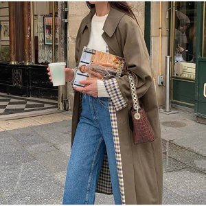 Trench-coat long et élégant pour femme - Édition Automne