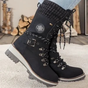 Bottes d'hiver avec doublure antidérapante et chaude