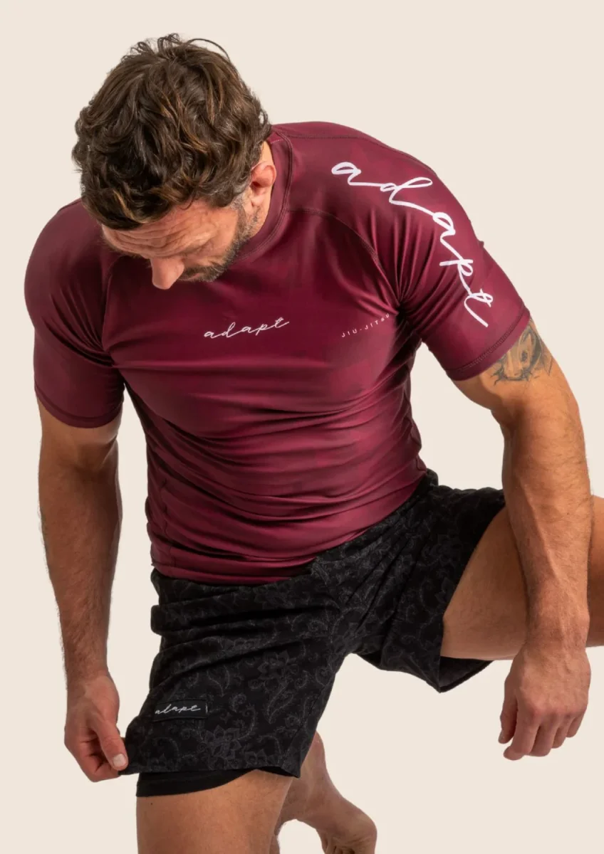 Men’s Prism Rashguard – Maroon – Image 6