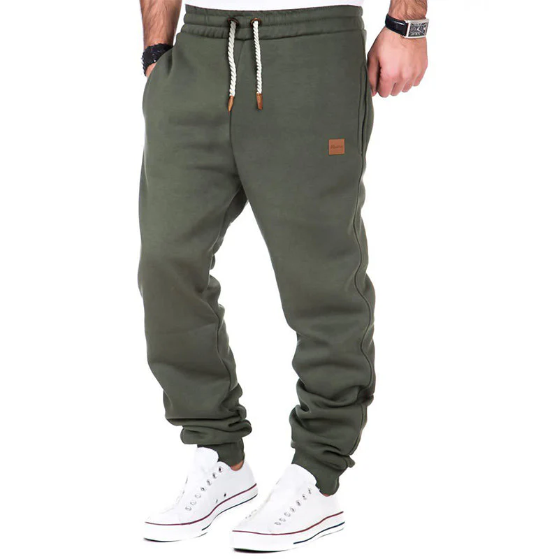 Max Comfort | Pantalon de jogging uni pour homme avec cordon de serrage et taille élastique – Image 6