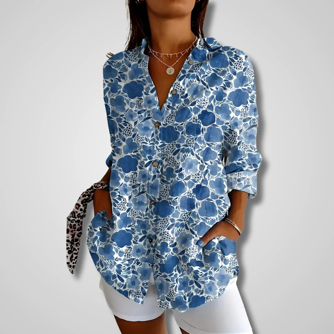 Gry™ – Chemise florale à boutons légère et élégante – Image 2