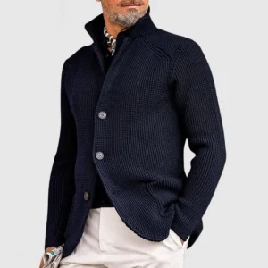 Ramon - Élégante veste en tricot avec capuche pour hommes, spéciale automne