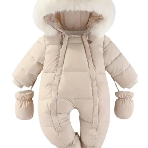 Grenouillère Frosty Baby - Combinaison d'hiver de luxe avec capuche pour les mois les plus froids
